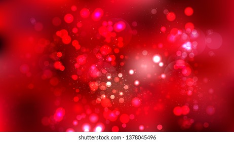 Dark Red Bokeh Defocused Lights Background Vector Image