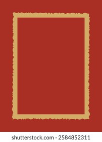 Dark red book cover with gold frame