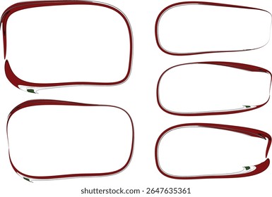 vermelho escuro a bordo cor abstrata criativo retangular quadros de caixa de texto