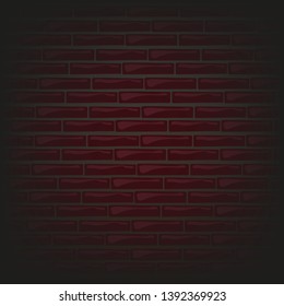 Dark red brick stones, vector illustration