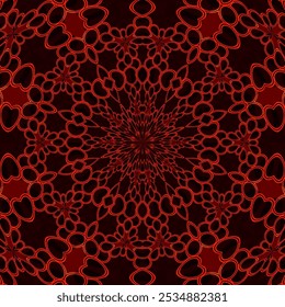 Dark red brown wallpaper seamless vector pattern, decorative background template