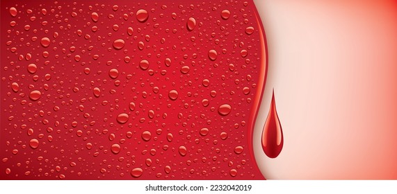 fondo de las gotas de burbujas de color rojo oscuro con lugar para el texto	