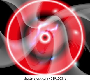 Dark red circle light Abstract wave background