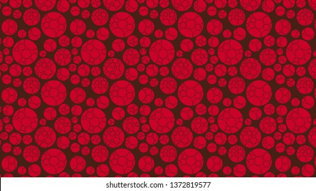 Dark Red Circle Pattern Design