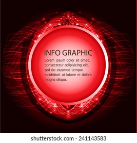 Dark red color Light Abstract Technology background for computer graphic website internet and business. text box. Brochure. card. wave.