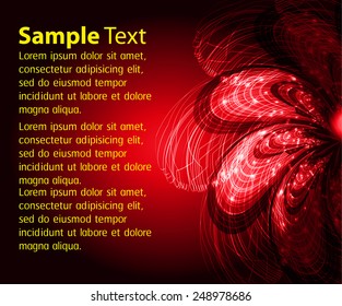 Dark red color Light Abstract Technology background for computer graphic website internet and business. text box. Brochure. card. wave.