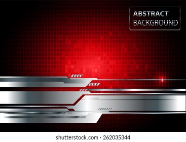 Dark red color Light Abstract Technology background for computer graphic website internet and business. silver. circuit. text box. Brochure. card. label. banner