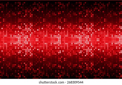 Dark red color Light Abstract pixels Technology background for computer graphic website internet. circuit board. text box. Mosaic, table