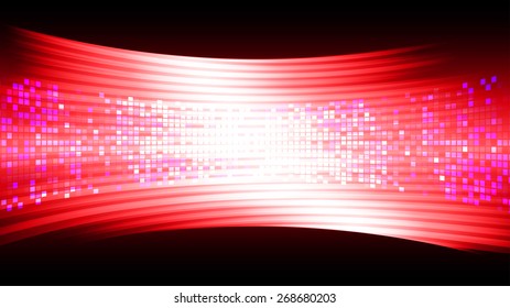 Dark red color Light Abstract Technology background for computer graphic website internet and business. movie screen. scene, episode. cinema. projector. table, mosaic. pixels