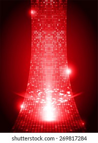 dark red color Light Abstract Technology background for computer graphic website internet and business. circuit. vector illustration. wave. Mosaic, table. pixel.