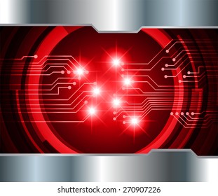dark red color Light Abstract Technology background for computer graphic website internet and business. circuit. vector illustration. silver