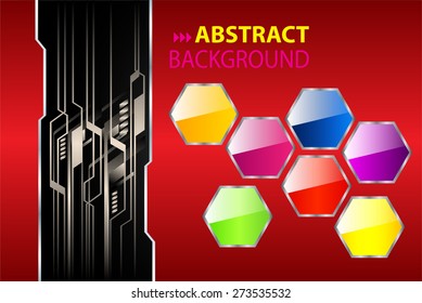 dark red color Light Abstract Technology background computer graphic website internet and business. circuit. vector illustration. text box. Brochure. card. banner flyer magazine. Design label. 