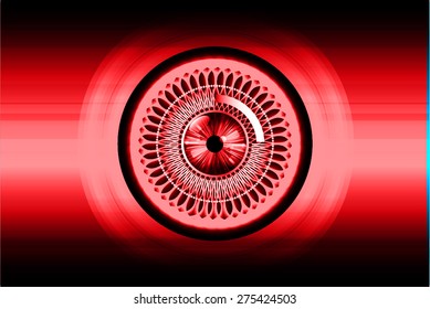 dark red color Light Abstract Technology background for computer graphic website internet and business. circuit. vector illustration. pixel. mosaic. table. infographics. eye. eyeball.