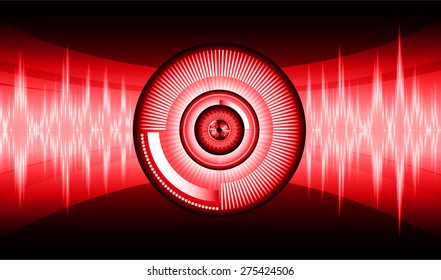 dark red color Light Abstract Technology background for computer graphic website internet and business. circuit. vector illustration. pixel. mosaic. table. infographics. eye. eyeball.