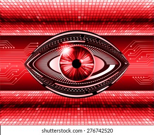 dark red color Light Abstract Technology background for computer graphic website internet and business. circuit. vector illustration. pixel. mosaic. infographics. eye. eye ball.