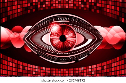 dark red color Light Abstract Technology background for computer graphic website internet and business. circuit. vector illustration. pixel. mosaic. infographics. eye. eye ball.