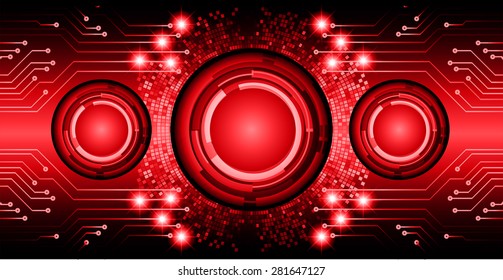 dark red color Light Abstract Technology background for computer graphic website internet and business. circuit. vector illustration. infographics. eye eyeball.