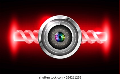 dark red color Light Abstract Technology background for computer graphic website internet and business. circuit. vector illustration. pixel. mosaic. infographics. silver. eye eyeball. glow. beam.neon