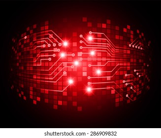 dark red color Light Abstract Technology background for computer graphic website internet and business. circuit. vector illustration. info graphics. wave. beam. ray. Spark