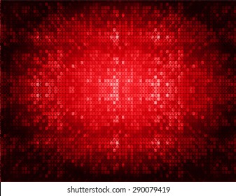 Dark red color Light Abstract pixels Technology background for computer graphic website internet. circuit board. text box, star