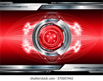 Dark red color Light Abstract Technology background for computer graphic website internet and business. circuit. vector illustration. infographics. motion move blur.neon. pixel. eye scan virus