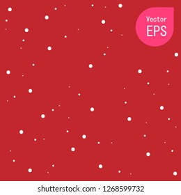 Dark Red Color Polka Dot Pattern or Texture. Abstract Red Circle and Dots on Background Vector EPS10 Illustration for Web Design, Banner, Template, Shapes and Other
