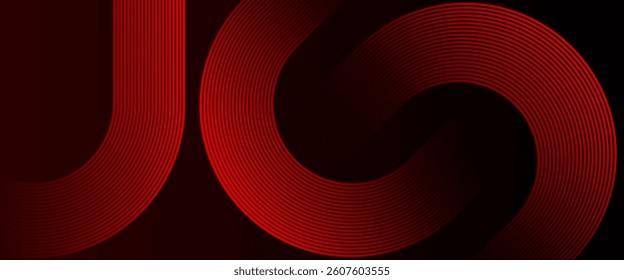 Dark red colour abstract gradient background with glowing red colour geometric diagonal curve lines Dynamic shapes composition background vector illustration eps10. Futuristic concept.