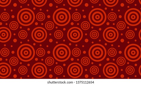 Dark Red  Concentric Circles Background Pattern