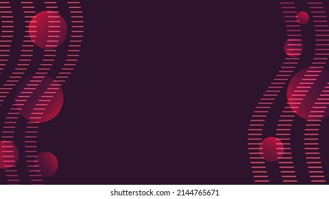 Dunkelroter, abgerundeter Zeilenhintergrund mit Kreisläufen