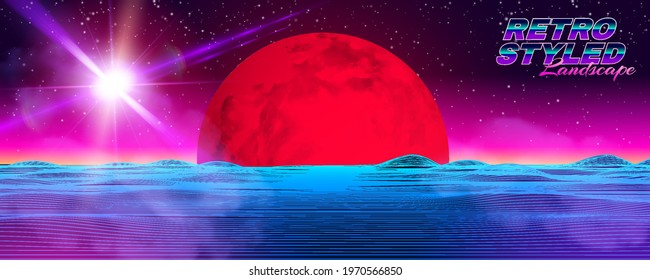 Dark red curvy pattern surface. Vector 3d illustration. Abstract futuristic background. Minimalist geometric cover design. Warped stripes. Topography relief. Elegant backdrop.