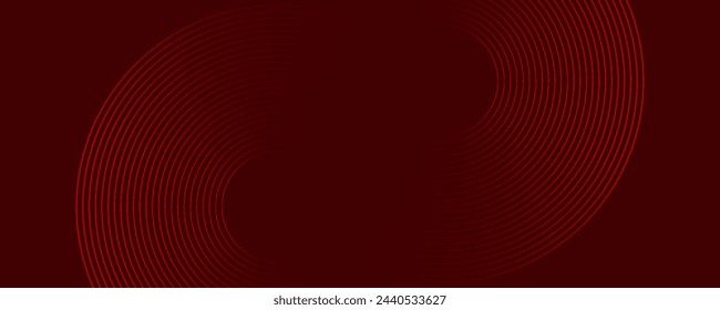 Dark red dynamic abstract vector background with diagonal lines. 3d business presentation banner cover for sales event evening party. Fast moving circles, soft wave lines and decoration lines. Ep 10