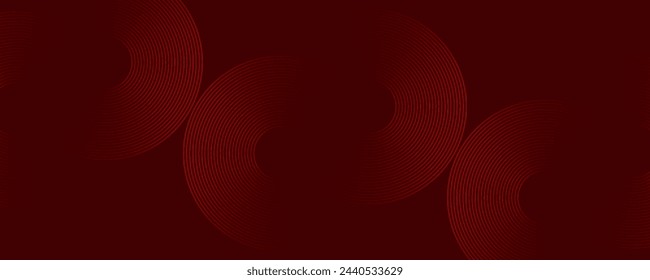 Dark red dynamic abstract vector background with diagonal lines. 3d business presentation banner cover for sales event evening party. Fast moving circles, soft wave lines and decoration lines. Ep 10
