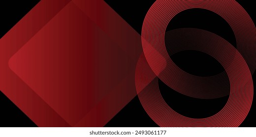 Dark red dynamic abstract vector background with diagonal lines. 3d cover of business presentation banner for sale event night party. Fast moving soft circle wave line stripe decoration