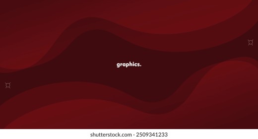 Dark red dynamic abstract vector background with simple design of overlapping curve shapes.