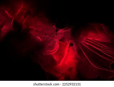 Dark red elegant hand painted alcohol ink background 