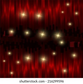Dark red fantasy star background 