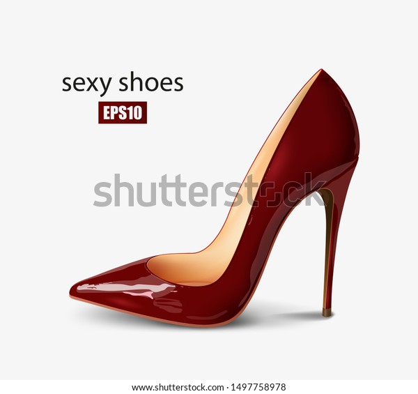 dark red patent shoes