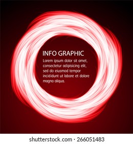 Dark red fire circle Light Abstract Technology background for computer graphic website internet business. text box. Brochure. card. banner. label.