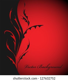 dark red floral background