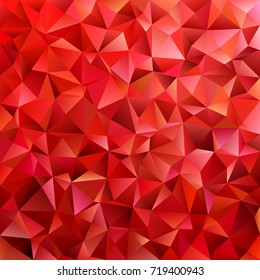 Dark red geometric abstract triangle tile pattern background - polygon vector graphic design from colored triangles