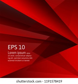 Dark red geometric abstract vector background with copy space, Graphic design