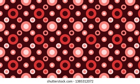 Dark Red Geometric Circle Pattern Background