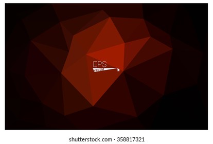 Dark red geometric rumpled triangular low poly origami style gradient illustration graphic background. Vector polygonal design for your business. Dark red geometric rumpled triangular low poly origami style gradient illustration graphic background. Vector polygonal design for your business.