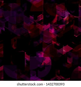 Dark red geometric seamless texture. Abstract vector background for web page, banners backdrop, fabric, home decor, wrapping
