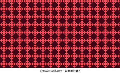 Dark Red Geometric Square Pattern