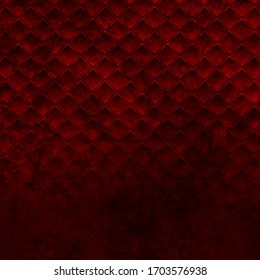 Dark red geometric squares abstract technology background. Grunge texture modern futuristic vector design