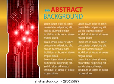 dark red gold Light Abstract Technology background computer graphic website internet and business. vector illustration. text box. Brochure. card. banner flyer magazine. Design label.