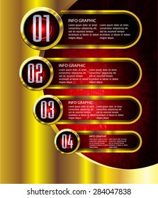 dark red gold Web Design Website Elements Template for graphic internet. text box. label. infographics. metal. card. pixel. Metals, alloys, steel, aluminum. button