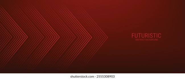 Dark Red Gradient Abstract Background with Symmetrical Geometric Arrow lines for Technology 
and Futuristic Concept, Perfect for Websites, Banners, brochure, Covers, Posters, flyer and Web Headers.
