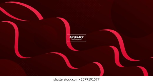 Dark red gradient dynamic abstract vector background with shadow, and simple design. Creative premium gradient. Smart 3D cover design for business design. Vector Eps10